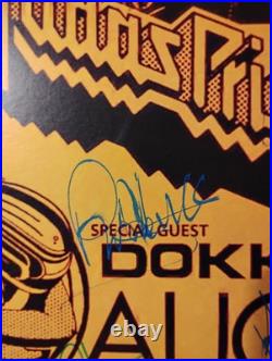 1986 JUDAS PRIEST SIGNED CONCERT POSTER FULL BAND Size 12X18INCHES COA INCLUDED 1986 JUDAS PRIEST SIGNED CONCERT POSTER FULL BAND Size 12X18INCHES COA INCLUDED