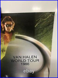1986 Original Vintage Van Halen Concert Tour Poster