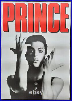 +++ 1986 PRINCE Concert Poster (blank) Germany 1st print SUBWAY POSTER