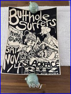 1987 Butthole Surfers Peyote Cowboys Ritz Theatre Austin TX Concert Poster