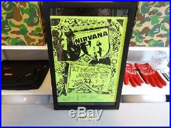 1989 Nirvana Santa Fe Curley ART Print Poster original concert Handbill 11x14.5