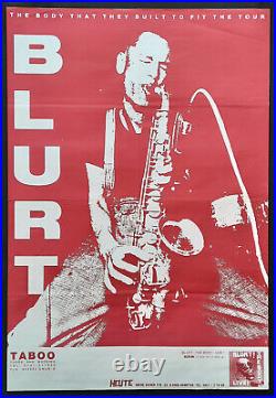 +++ 1990 BLURT Concert Poster (blank) 1st print