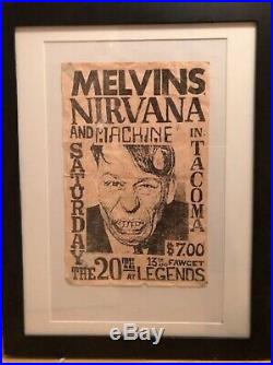 1990 Nirvana Original Flyer Concert Poster