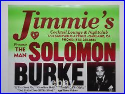 1991 The Man SOLOMON BURKE & The Lady CINNAMON Concert Poster, Oakland, CA