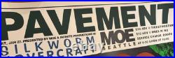 1996 Pavement-Seattle Concert Poster LE Justin Hampton Signed 54/250