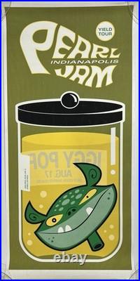 1998 Pearl Jam Indianapolis IN Ames Bros Concert Poster Screen Print Deer Creek