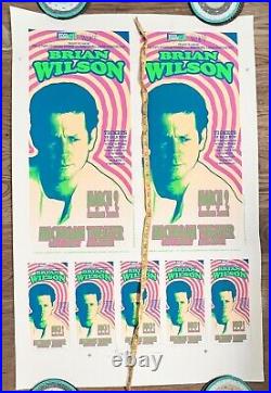 1999 BRIAN WILSON Concert Poster hand signed by artist Mark Arminski BEACH BOYS