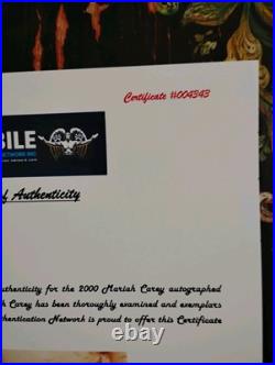 2000 MARIAH CAREY Signed Concert Poster Original With COA Included Scarce 2000 MARIAH CAREY Signed Concert Poster Original With COA Included Scarce