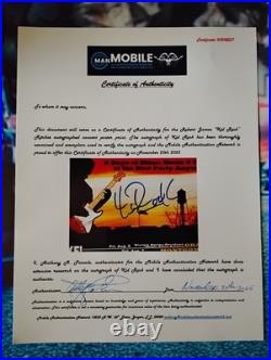 2005 Kid Rock Signed Concert Poster Bar Advertisement Coa +concert Ticket Includ