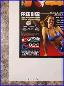 2005 Kid Rock Signed Concert Poster Bar Advertisement Coa +concert Ticket Includ