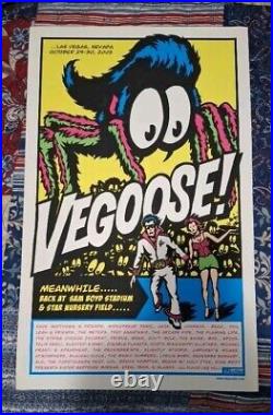 2005 RARE Ames Bros VEGOOSE Concert Poster With Concert Ticket From Show Oct 29