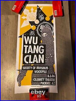 2006 Wu Tang Clan Concert Poster 90 Of 100 Signed By Maker
