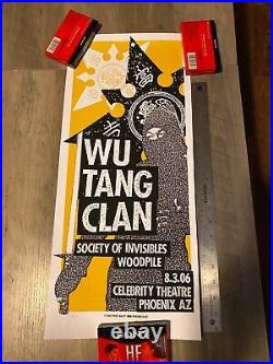 2006 Wu Tang Clan Concert Poster 90 Of 100 Signed By Maker