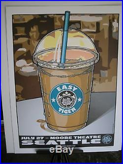 2007 Ryan Adams Cardinals Seattle Moore Theatre Easy Tiger Tour Concert Poster