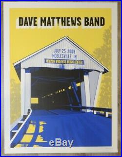 2008 Dave Matthews Band Noblesville I Silkscreen Concert Poster by Methane