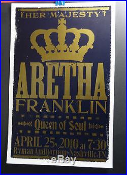 2010 Aretha Franklin Concert Ryman Auditorium Nashville Hatch Queen Soul Poster