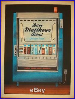 2012 Dave Matthews Band Hartford Candy Machine Concert Poster 5/25 #/675 Bonus