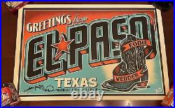 2012 Eddie Vedder El Paso Texas concert poster Mark5 AP /50