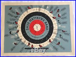 2013 Dave Matthews Band Bethel Woods Archery Target Rare Concert Poster 7/2