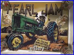 2014 Pearl Jam Moline Concert Poster