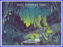 2016 Dave Matthews Band Noblesville Deer Concert Poster 6/22 Klipsch #/935 S/n