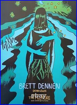 2018 Brett dennen Autographed Concert Poster COA Included Size 11x17inches