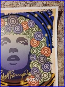 2019 Peter Frampton Signed Concert Poster Orignal Size 13x19 Inches With Coa