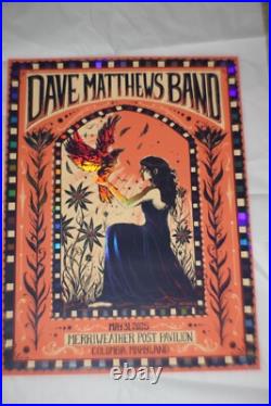 2025 Dave Matthews Band Concert Poster Merriweather 5/31/25 (FOIL) 65/150