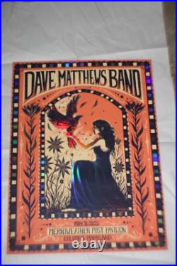 2025 Dave Matthews Band Concert Poster Merriweather 5/31/25 (FOIL) 65/150