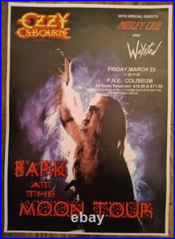 2 PC Ozzy Osbourne Black Sabbath Concert Vintage Posters Originals Limited Time