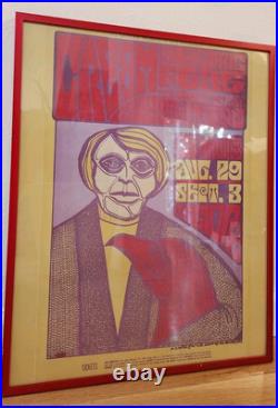 2nd Edition 1967 Cream Concert Poster Uncut Sheet Framed Eric Clapton