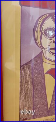 2nd Edition 1967 Cream Concert Poster Uncut Sheet Framed Eric Clapton