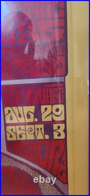 2nd Edition 1967 Cream Concert Poster Uncut Sheet Framed Eric Clapton