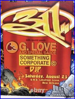 311 Concert Poster Aug 23 2003 New Orleans Vance Kelly Signed Unity Tour 12x18