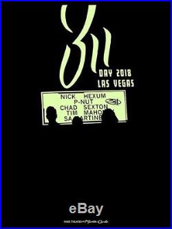 311 Day 2018 Vegas GLOW-IN-THE-DARK Concert Poster by Darin Shock