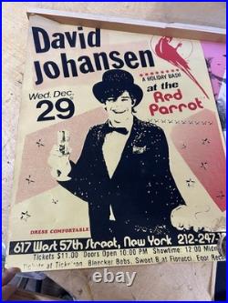 3 Vintage 1980S Original Concert Posters From The Famous Red Parrot