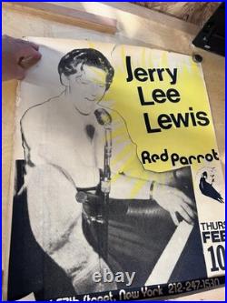 3 Vintage 1980S Original Concert Posters From The Famous Red Parrot