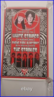 3 White Stripes vintage concert posters original