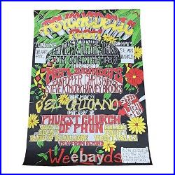 90's Psychedelic Fest Concert Poster Wetlands NY John Popper Wavy Gravy + More