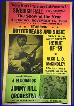 959 Butterbeans and Susie, The Eldorados and L. C. McKindley Concert Poster