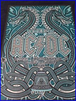 AC/DC Power Up Poster Gothenburg Sweden-Artist Proof #/60 signed 2025