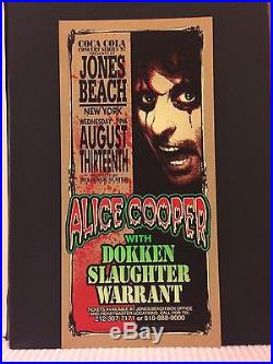 ALICE COOPER 1997 Original Rock Concert Poster Print SIGNED MARK ARMINSKI RARE
