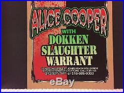 ALICE COOPER 1997 Original Rock Concert Poster Print SIGNED MARK ARMINSKI RARE