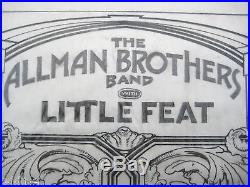ALLMAN BROTHERS Orig. SIGNED R. Tuten drawing for 1991 Concert Poster, R. E. Lee