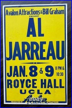 AL JARREAU 1981 UCLA Bill Graham ORIGINAL VINTAGE CONCERT POSTER