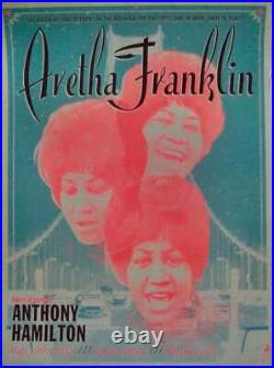 ARETHA FRANKLIN OAKLAND 2015 Limited edition print Concert poster KII ARENS Mint
