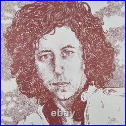 ART Rare VTG Original Arlo Guthrie Concert Poster Bill 27.25x21.25 Framed 1976