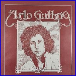 ART Rare VTG Original Arlo Guthrie Concert Poster Bill 27.25x21.25 Framed 1976