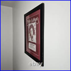 ART Rare VTG Original Arlo Guthrie Concert Poster Bill 27.25x21.25 Framed 1976