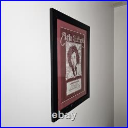 ART Rare VTG Original Arlo Guthrie Concert Poster Bill 27.25x21.25 Framed 1976